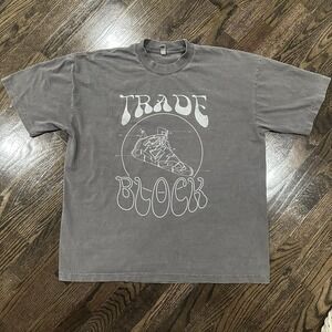 Vintage Look  6.5 Ounce Trade Block t Shirt Men's XL sneakers logo unique
